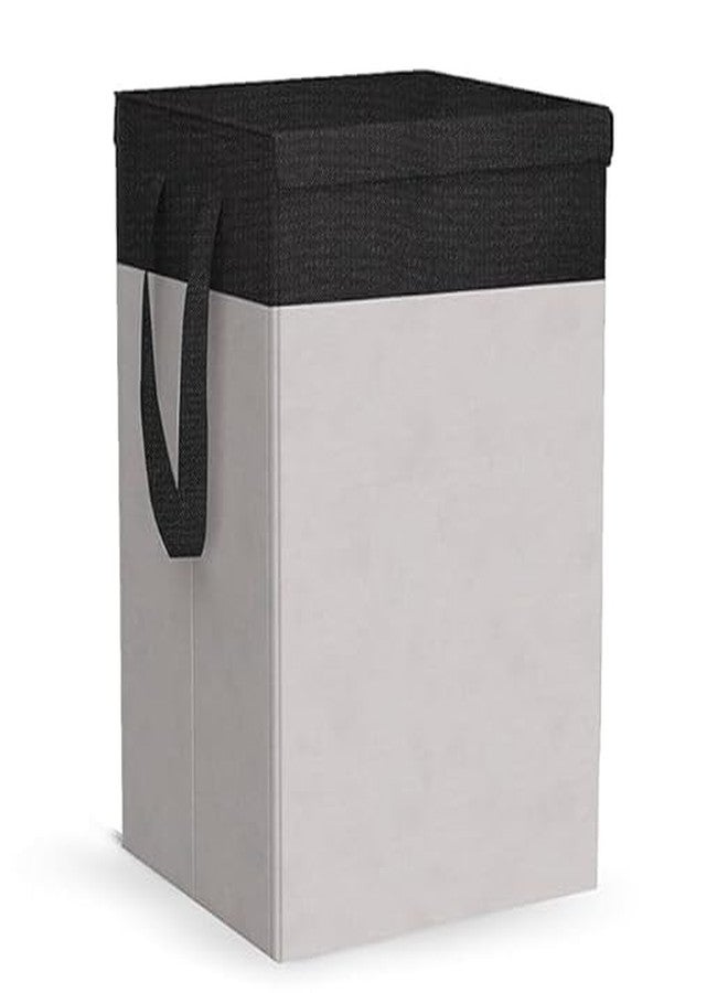 ZOVIRA Laundry for Clothes Laundry Bag Cloth Basket Non Woven Laundry Bin L for Clothes Freestanding Clothes Storage Organizer for Bedroom Basket for Clothes Cloth Bin Bag (Grey) - Image 1